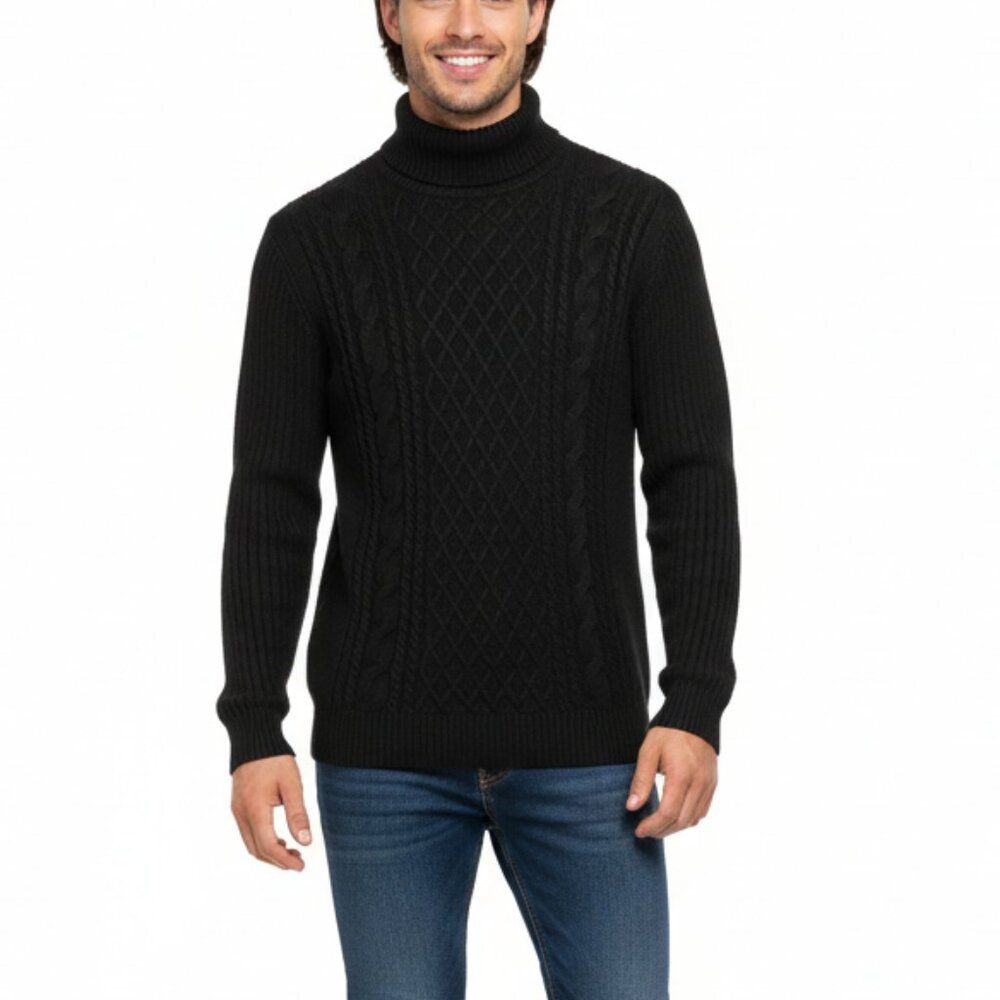 Sugar Cable Knit Turtleneck‎ Sweater